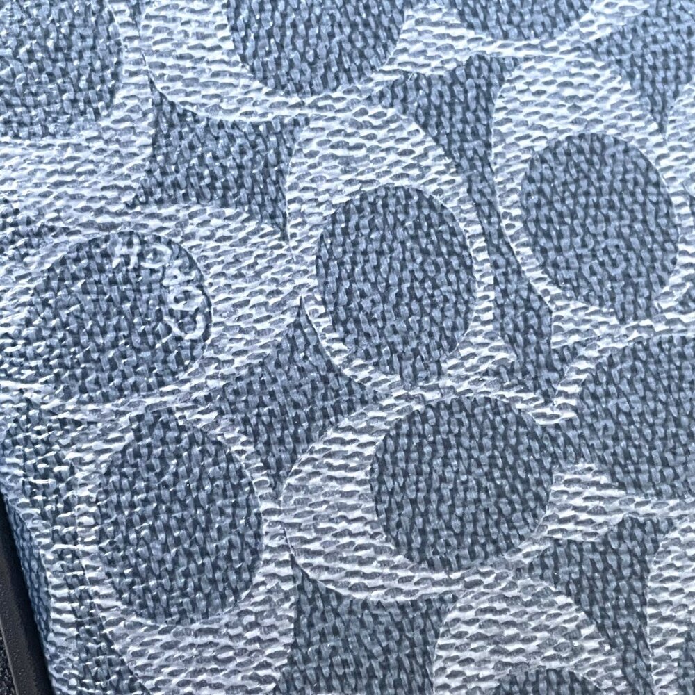 Coach Aden Crossbody Shoulder Bag Blue Signature Canvas Leather CW364 - Picture 7 of 8